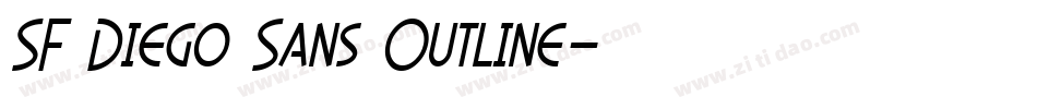 SF Diego Sans Outline字体转换